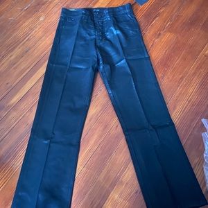 NWT Joe’s jeans women’s black cropped coated black jeans